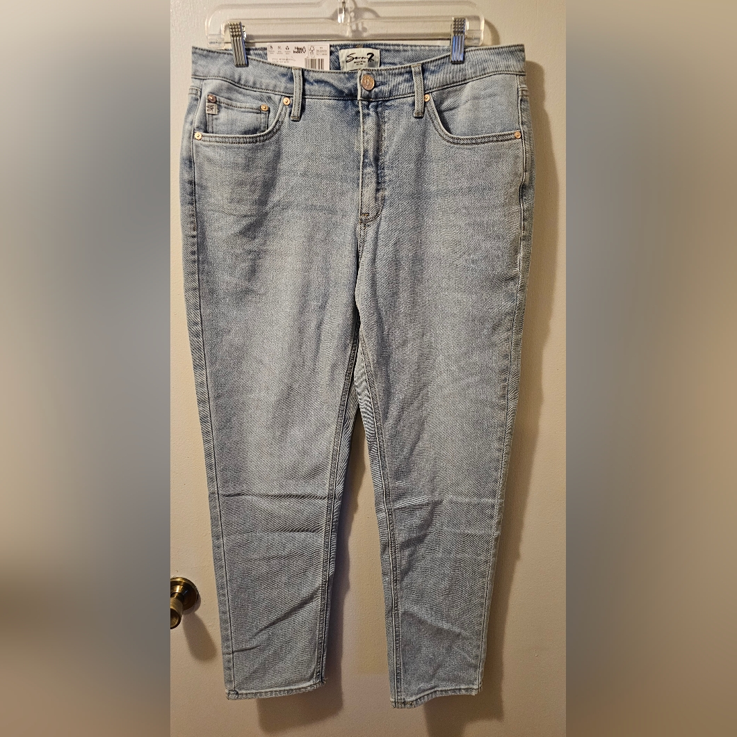 Seven7 90's Straight Jeans Blue Women's Size 10 Nwt